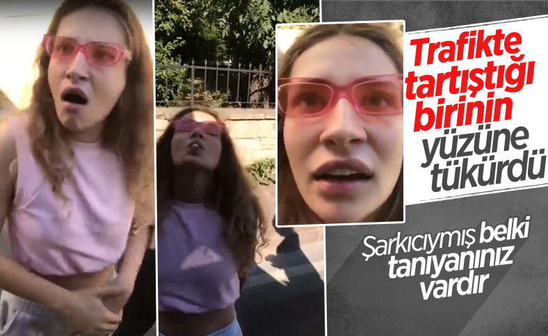 Irmak Arıcı trafikte tartıştığı sürücünün yüzüne tükürdü