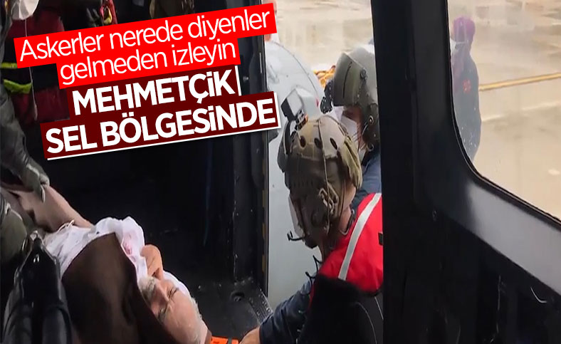 MSB'den Sinop ve Kastamonu'daki sel bölgesinde tahliye çalışması