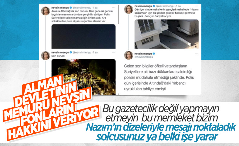 Alman devleti Deutsche Welle memuru Nevşin, yapma bunu