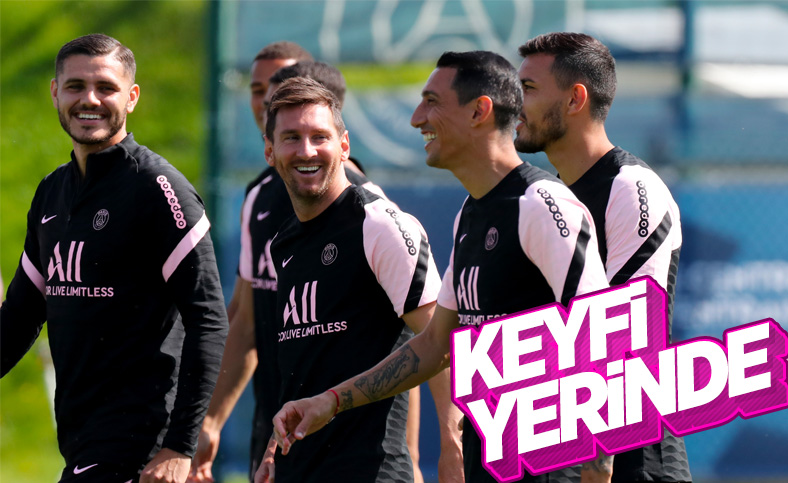 Lionel Messi'nin antrenmanda eğlenceli anları