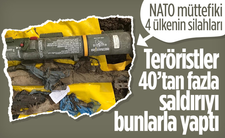 Terör örgütü PKK, NATO üyesi ülkelerin ürettiği silahlarla saldırıyor