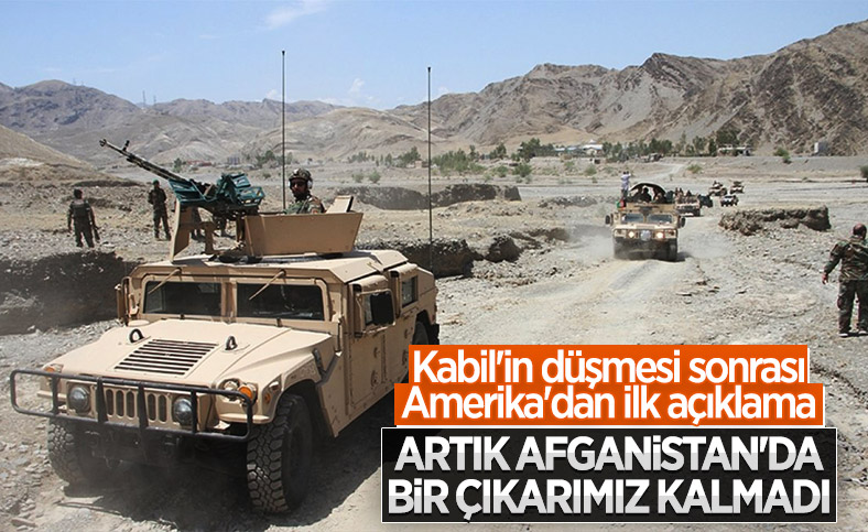 Taliban'ın Afganistan'ın başkentine girmesinin ardından ABD'den ilk açıklama