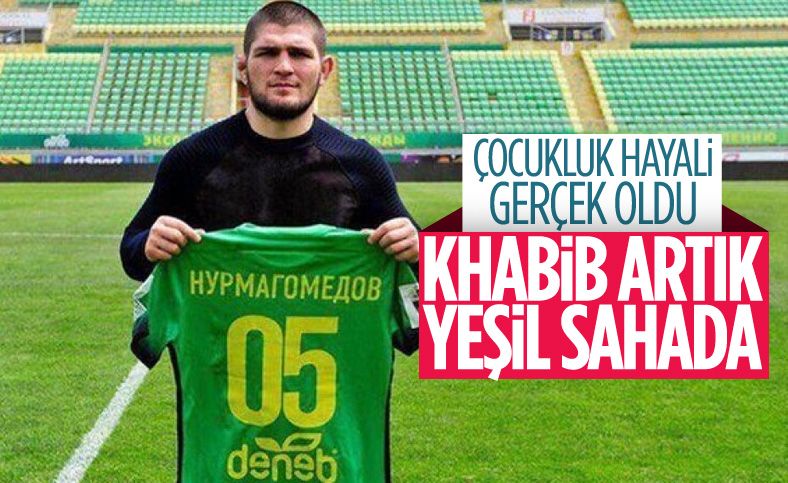 Khabib Nurmagomedov'un futbol hayali gerçek oldu
