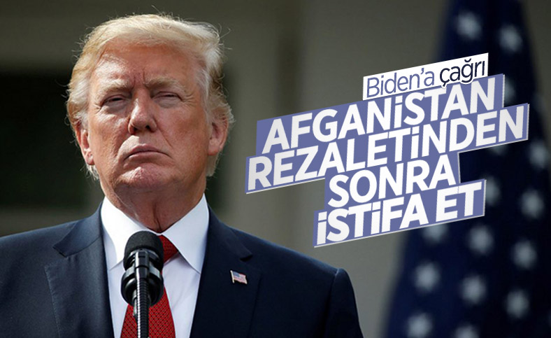 Trump'tan Biden'a: Afganistan rezaletinden sonra istifa et