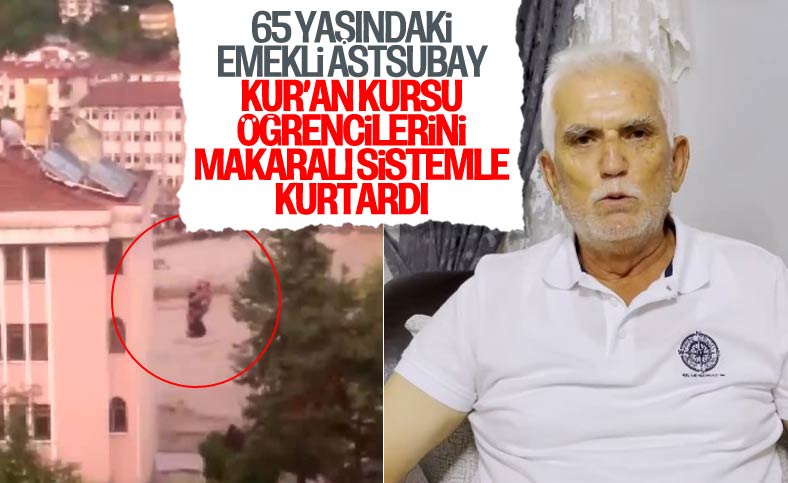 Kastamonu'da Kur'an Kursu öğrencilerini kurtaran emekli astsubay