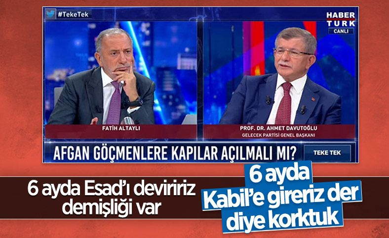 Ahmet Davutoğlu Afganistan’da yaşananları yorumladı