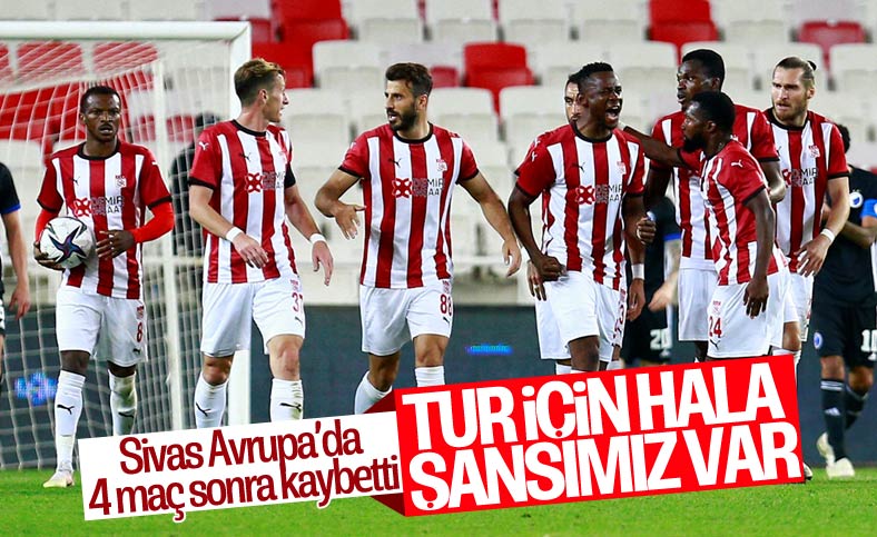 Sivasspor, sahasında Kopenhag'a 2-1 mağlup oldu