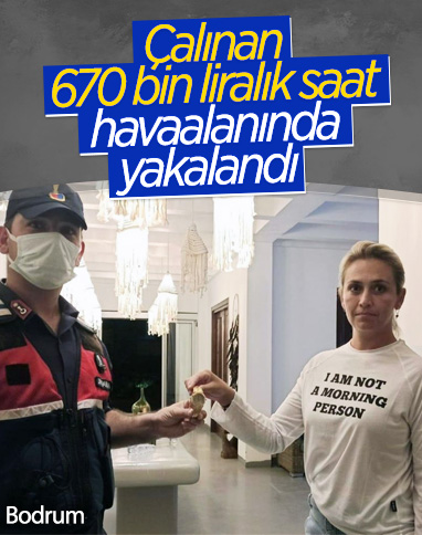 Muğla Bodrum'da 670 bin liralık altın saat çalındı