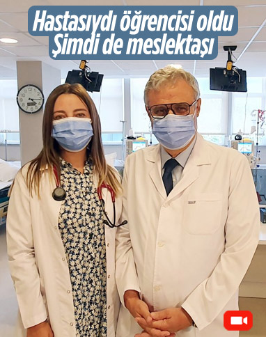 Su Emin, kendisini tedavi eden Mehmet Şükrü Sever'in meslektaşı oldu