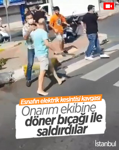 Sarıyer’de esnaf, elektrik onarım ekibine döner bıçağı ile saldırdı