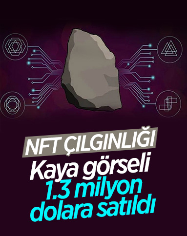 NFT olarak satışa çıkan kaya görseli 1.3 milyon dolara satıldı