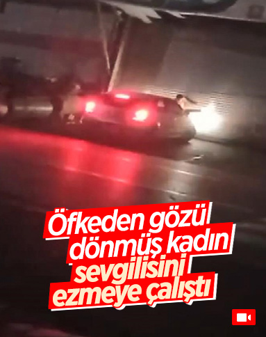 Başakşehir'de tartıştığı sevgilisini otomobille ezmeye çalıştı