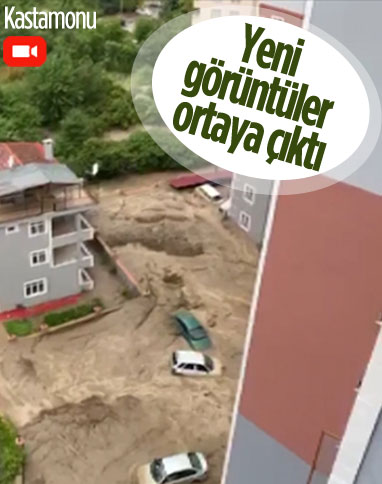 Bozkurt ilçesindeki selde yeni görüntüler yayınlandı