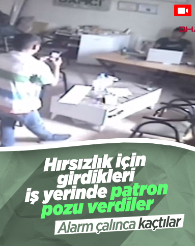 Osmaniye'de hırsızlar, girdikleri iş yerinde fotoğraf çekilip eğlendi