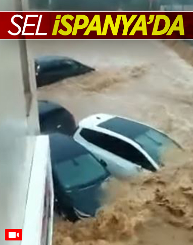 İspanya'da şiddetli yağış, sele neden oldu