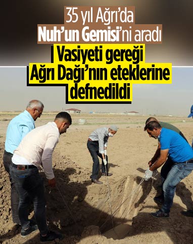 İtalyan araştırmacı vasiyeti üzerine Nuh'un Gemisi'ni aradığı Ağrı Dağı'nın karşısına defnedildi