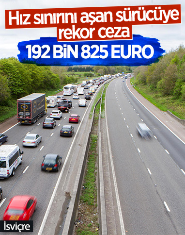 İsviçre'de rekor trafik cezası