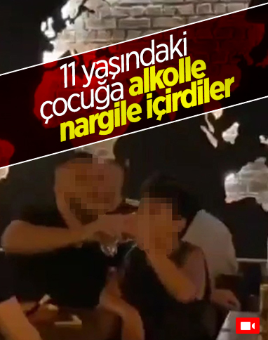 Kuşadası'nda çocuğa alkol ve nargile içirdiler