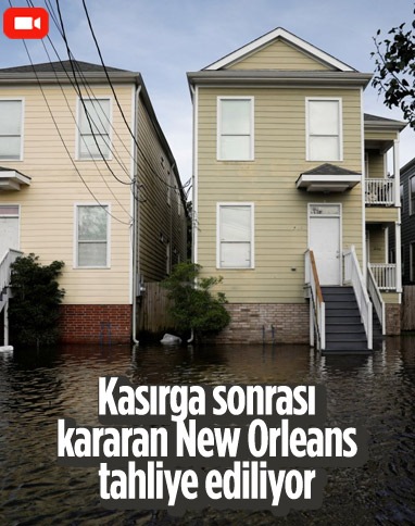 İda Kasırgası'nın vurduğu New Orleans'ta elektrik kesintileri nedeniyle tahliyeler başladı