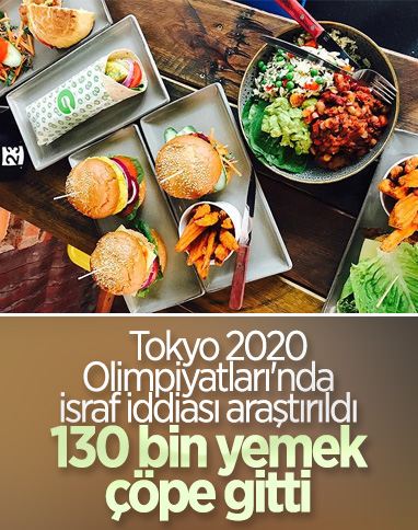 Tokyo Olimpiyatları'nda 130 bin yemek çöpe döküldü
