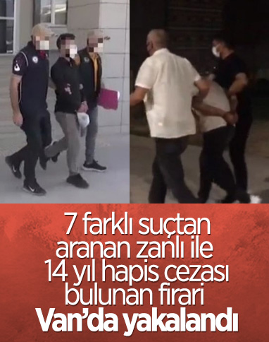Van'da 14 yıl hapis cezası bulunan firari hükümlü, yakalandı