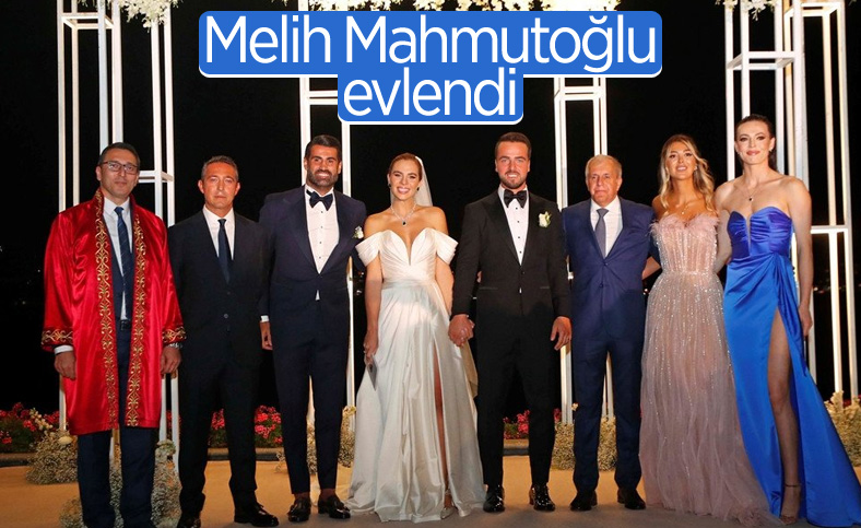 Fenerbahçeli Melih Mahmutoğlu, Damla Çakıroğlu ile evlendi