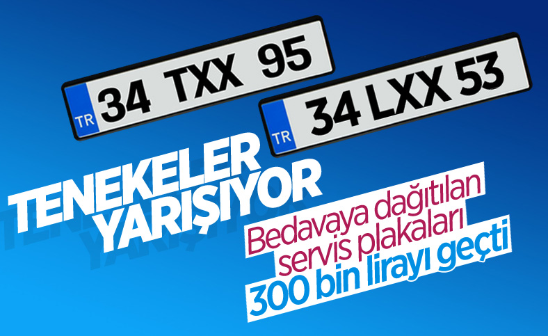 Ulaşım araçlarının plaka fiyatlarındaki fahiş fiyat artışı