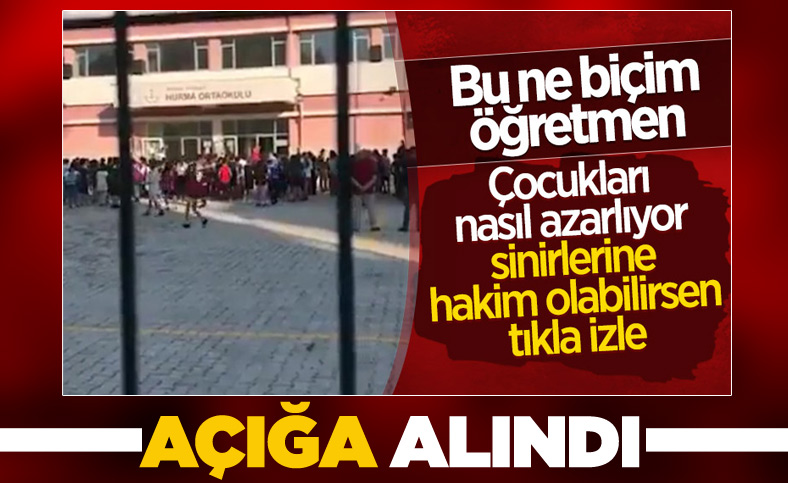 Antalya'da öğrencilerini tehdit eden müdür yardımcısı açığa alındı