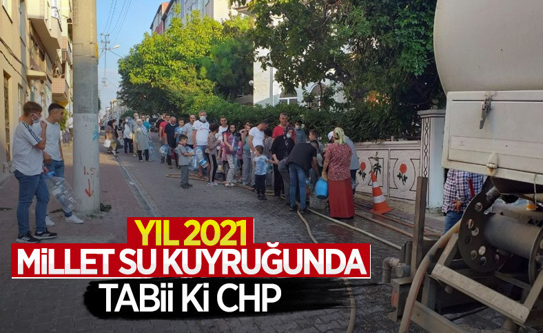 Tekirdağ Çorlu'da vatandaş su almak için sokağa döküldü