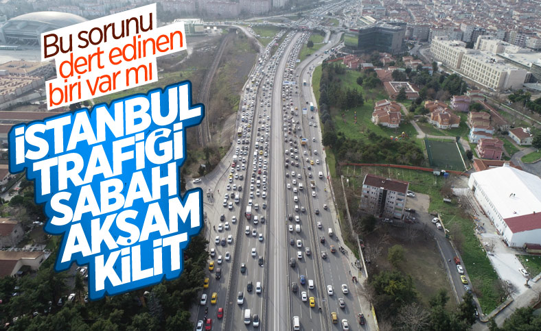 İstanbul'da sabah saatlerinde trafik yoğunluğu yaşanıyor