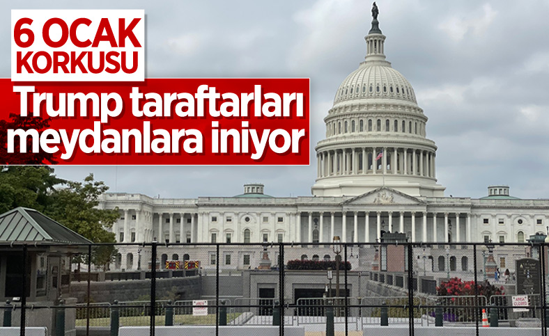 ABD Kongresi, aşırı sağcı grupların gösterisi nedeniyle yeniden çitlerle çevrildi