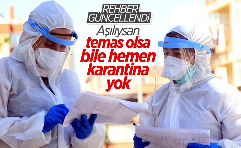 Sağlık Bakanlığı'ndan yeni karar: Negatif ve aşılı temaslıya karantina yok