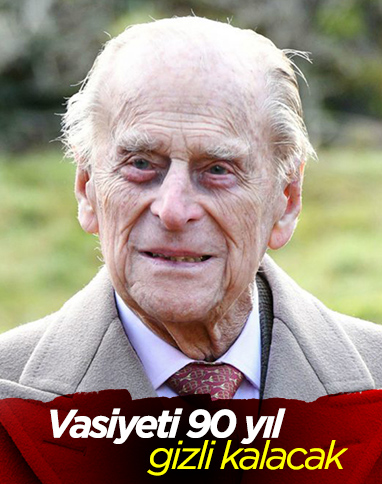 Prens Philip'in vasiyeti 90 yıl boyunca saklanacak