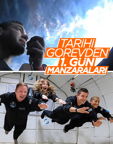 Inspiration4 mürettebatı, uzaydaki ilk günlerini geçirdi