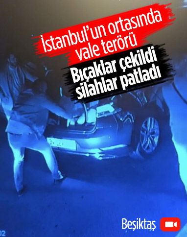 Beşiktaş'ta iki vale, yer kavgasında terör estirdi