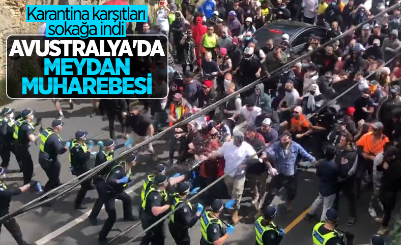 Avustralya’da karantina karşıtları sokağa döküldü