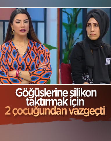 Çocuklarının velayetini göğüslerine silikon yaptırmak için veren kadın
