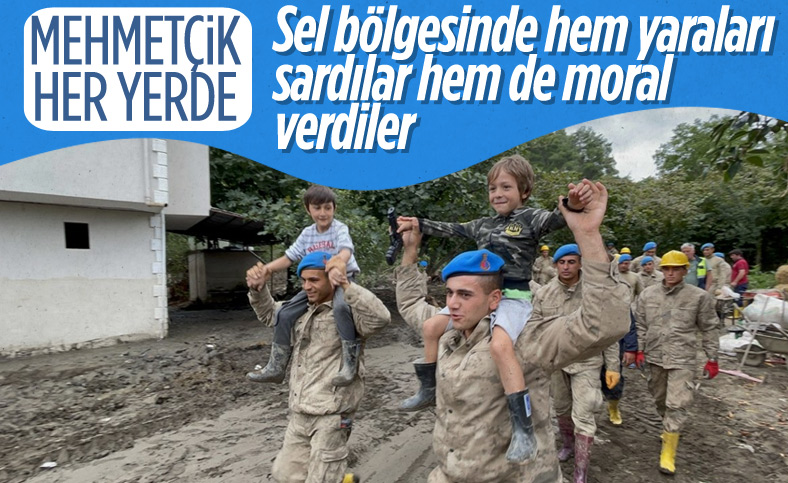 Kastamonu'da sel felaketinin yaraları, jandarmanın desteğiyle sarıldı