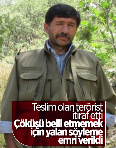 Terör örgütünün sözde yöneticisi, PKK'nın çöküşünü gizlemek için 'yalan' talimatı verdi