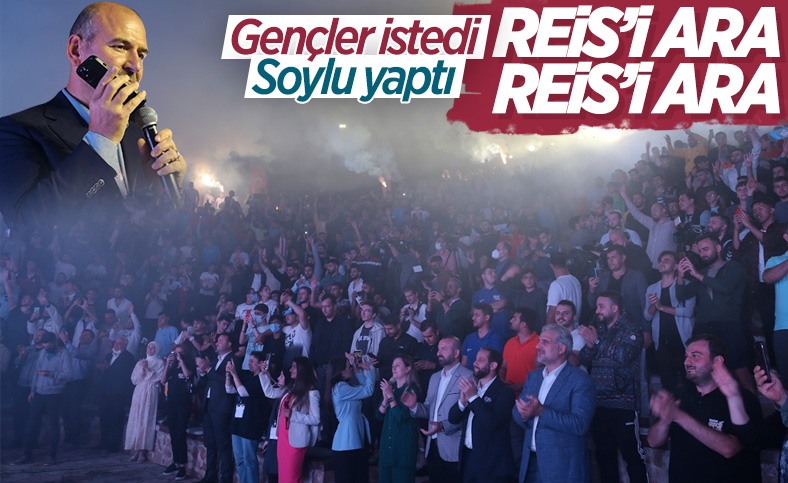 Edirne'de gençler 'Reis'i ara' sloganı atınca, Süleyman Soylu telefon açtı