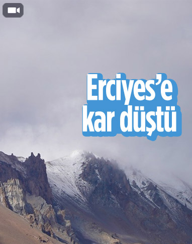 Erciyes beyaz örtüyle kaplandı