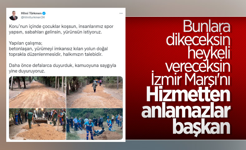 Üsküdar Belediyesi'nden Validebağ Korusu'na ilişkin açıklama