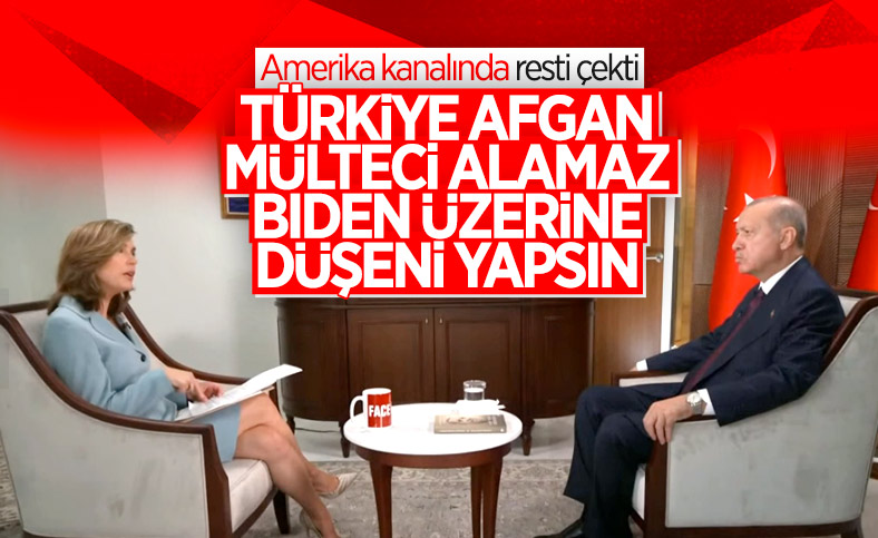 Cumhurbaşkanı Erdoğan: ABD, Afgan mülteciler konusunda daha fazlasını yapmalı