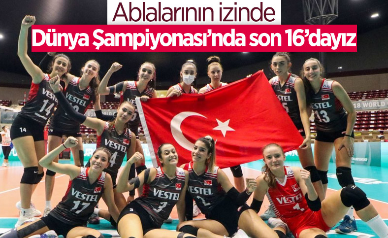 Türkiye, Dünya 18 Yaş Altı Kadınlar Voleybol Şampiyonası'nda son 16'da