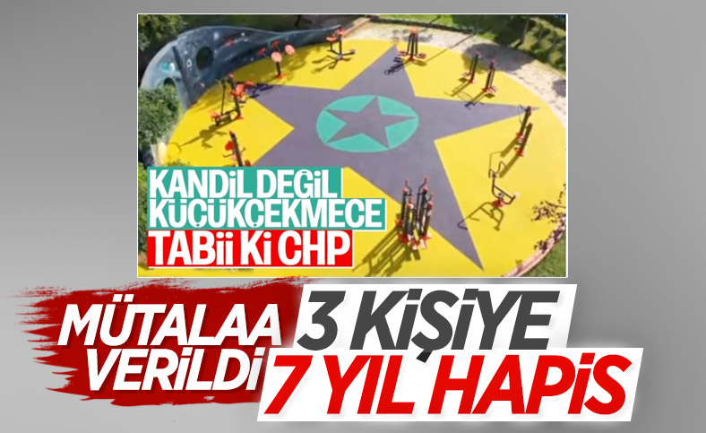 Küçükçekmece’de, çocuk parkındaki PKK/KCK sembollerine ilişkin davada hapis istemi