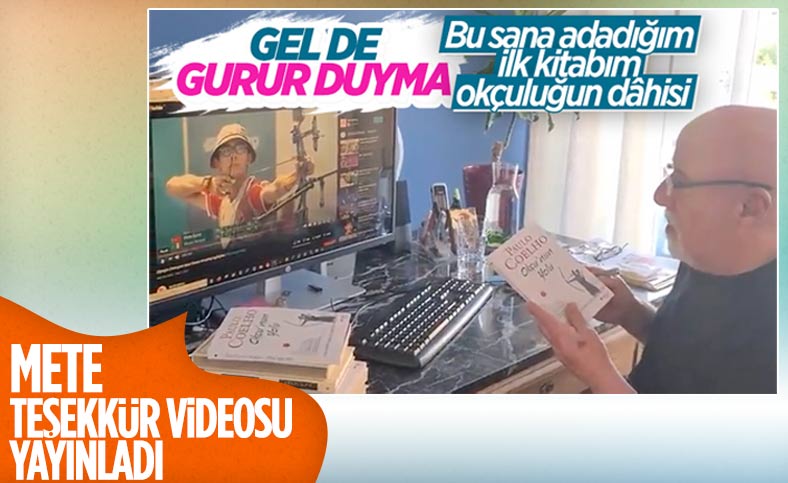 Mete Gazoz, Paulo Coelho'ya teşekkür etti
