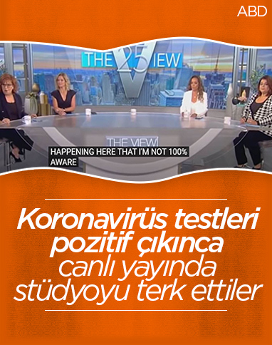 ABD'de pozitif çıkan test sonuçları, sunuculara stüdyoyu terk ettirdi