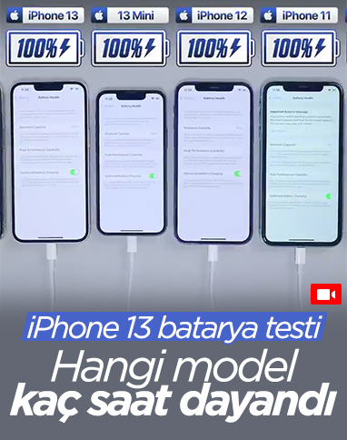 Batarya testi: iPhone 13, 12, 11 ve SE