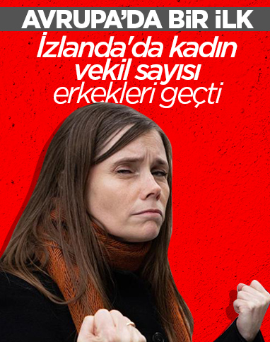 İzlanda parlamentosunda, kadın vekillerinin sayısı erkekleri geçti