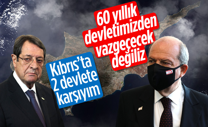 Anastasiadis ve Tatar'dan Kıbrıs'ta iki devletli çözüm açıklamaları